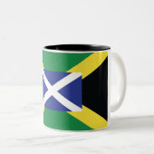 2 Couleurs Tasse de l'Ecosse/de Jamaïque (Devant droit)