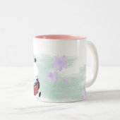 2 Couleurs Tasse de lecture de panda (Devant droit)