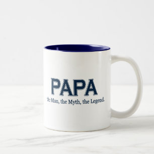 2 Couleurs Tasse de légende de mythe d'homme de papa
