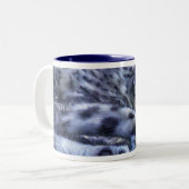 2 Couleurs Tasse de léopard de neige (Devant gauche)