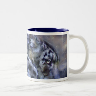 2 Couleurs Tasse de léopard de neige