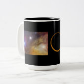 2 Couleurs Tasse de l'espace (Devant gauche)