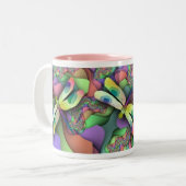 2 Couleurs Tasse de libellule (pastels) (Devant gauche)