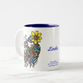 2 Couleurs Tasse de libellules (Devant gauche)