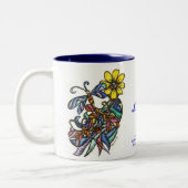 2 Couleurs Tasse de libellules (Gauche)