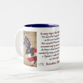 2 Couleurs Tasse de liberté de teckel (Devant gauche)