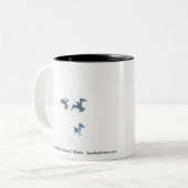 2 Couleurs Tasse de liberté en vol (Devant gauche)