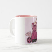 2 Couleurs Tasse de licorne (Devant gauche)