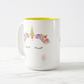 2 Couleurs Tasse de licorne (Devant gauche)