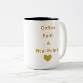 2 Couleurs Tasse de l'immobilier (Devant droit)