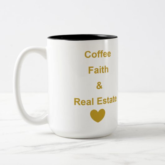 2 Couleurs Tasse de l'immobilier (Gauche)