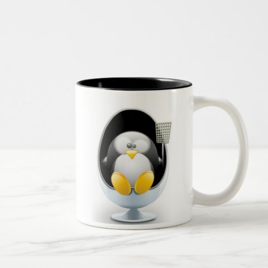 2 Couleurs Tasse de Linux (Droit)