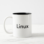 2 Couleurs Tasse de Linux (Gauche)