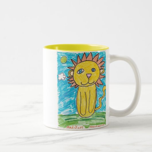 2 Couleurs Tasse de lion (Droit)