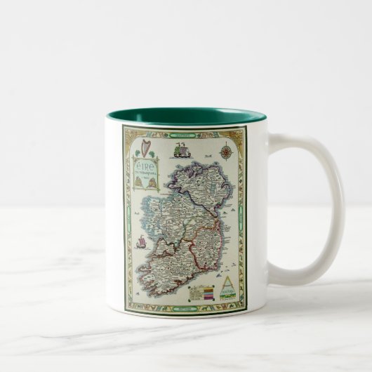 2 Couleurs Tasse de l'Irlande (Droit)