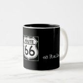 2 Couleurs Tasse de l'itinéraire 66 (Devant droit)