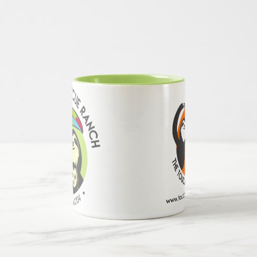 2 Couleurs Tasse de logo (Centre)