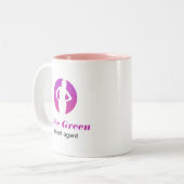 2 Couleurs Tasse de logo d'agent de talent (Devant gauche)