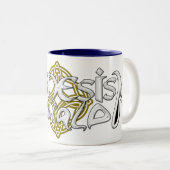 2 Couleurs Tasse de logo d'Avalon de genèse (Devant droit)