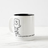2 Couleurs tasse de logo de 3OD Simon (Devant gauche)