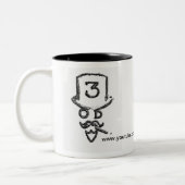 2 Couleurs tasse de logo de 3OD Simon (Gauche)