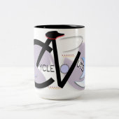 2 Couleurs Tasse de logo de CycleNuts (Centre)