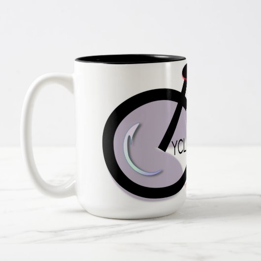 2 Couleurs Tasse de logo de CycleNuts (Gauche)