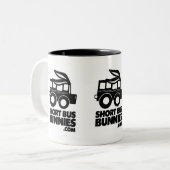 2 Couleurs TASSE de logo de lapins de ShortBus ! (Devant gauche)