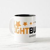 2 Couleurs Tasse de logo de LightBuckets (Devant gauche)