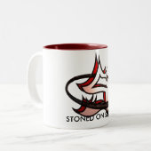 2 Couleurs Tasse de logo de SOS (Devant gauche)