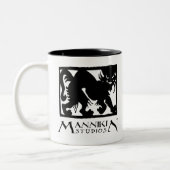 2 Couleurs Tasse de logo de studios de nain (Gauche)