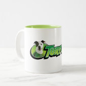 2 Couleurs Tasse de logo de TurfMutt (Devant gauche)