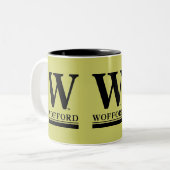 2 Couleurs Tasse de logo de Wofford (Devant gauche)