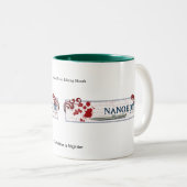 2 Couleurs Tasse de logo d'EdMo (Devant droit)