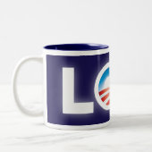 2 Couleurs Tasse de LOL Obama (Gauche)
