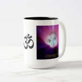 2 Couleurs Tasse de l'OM Krishna Namaste (Devant droit)