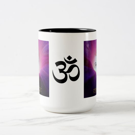 2 Couleurs Tasse de l'OM Krishna Namaste (Centre)
