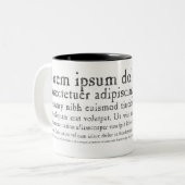 2 Couleurs Tasse de Lorem Ipsum (Devant gauche)