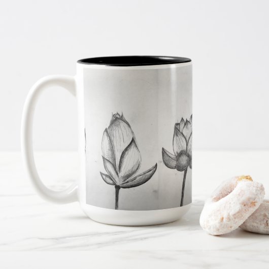 2 Couleurs Tasse de Lotus (Avec donut)