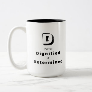 2 Couleurs Tasse de louange de luxe personnalisée Dignified D