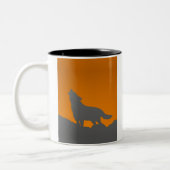 2 Couleurs Tasse de loup d'hurlement (Gauche)
