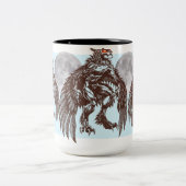 2 Couleurs Tasse de lune de couche-tard de Mothman grande (Centre)