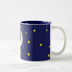 2 Couleurs Tasse de lune et d'étoiles