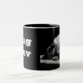 2 Couleurs Tasse de Luv de carlin (Centre)