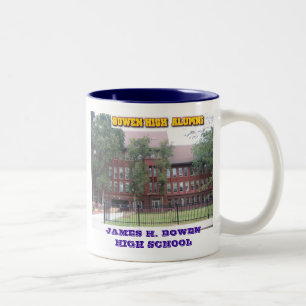 2 COULEURS TASSE DE LYCÉE DE BOWEN