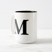 2 Couleurs Tasse de "M" (Devant gauche)