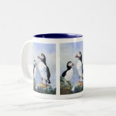 2 Couleurs Tasse de macareux (Devant gauche)