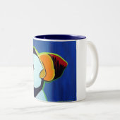 2 Couleurs Tasse de macareux à cornes (Devant droit)