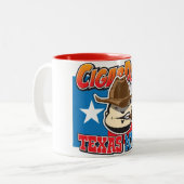 2 Couleurs Tasse de Mafia du Texas (Devant gauche)