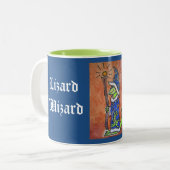 2 Couleurs Tasse de magicien de lézard (Devant gauche)
